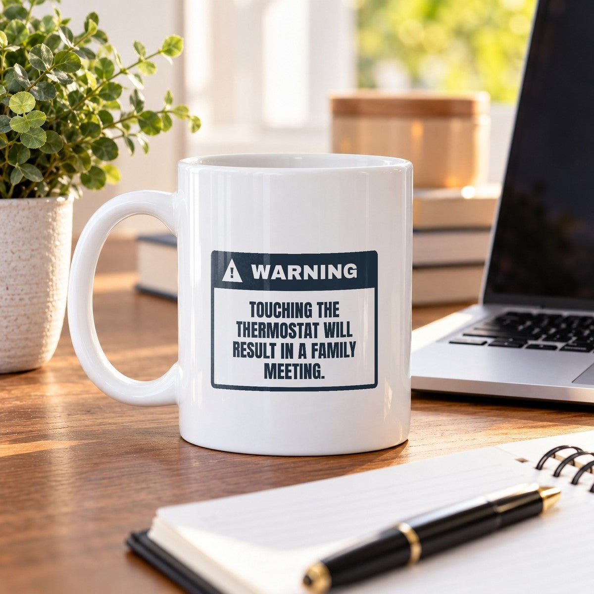 Funny Christmas Family Coffee Mug Thermostat Touched Family Meeting - photo 4