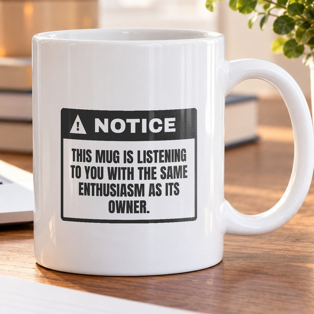Funny Sarcastic Coffee Mug This Mug Is Listening As Much As Me - photo 5