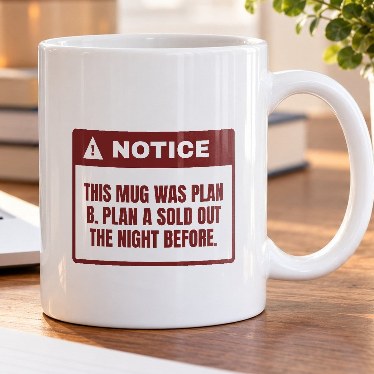 Funny White Elephant Coffee Mug This Mug Was Plan B Notice - photo 5