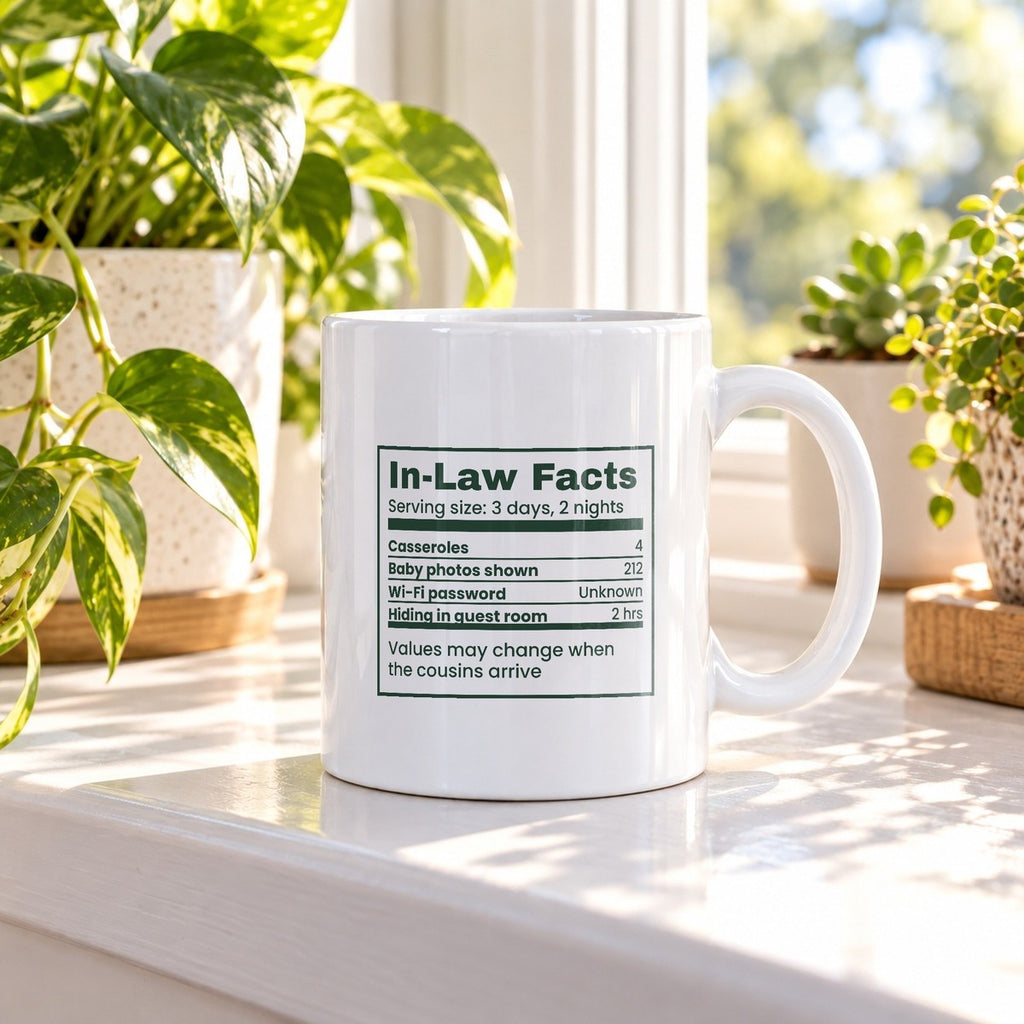 Funny Christmas Coffee Mug In-Law Facts Three Days Two Nights - photo 2