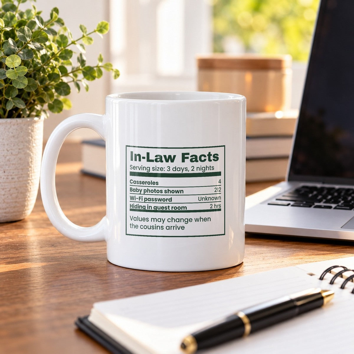 Funny Christmas Coffee Mug In-Law Facts Three Days Two Nights - photo 4