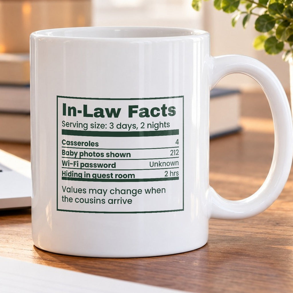 Funny Christmas Coffee Mug In-Law Facts Three Days Two Nights - photo 5