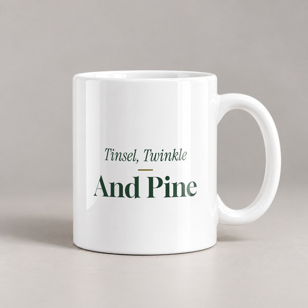 Christmas Coffee Mug Tinsel Twinkle And Pine Classic Holiday Mug - photo 1