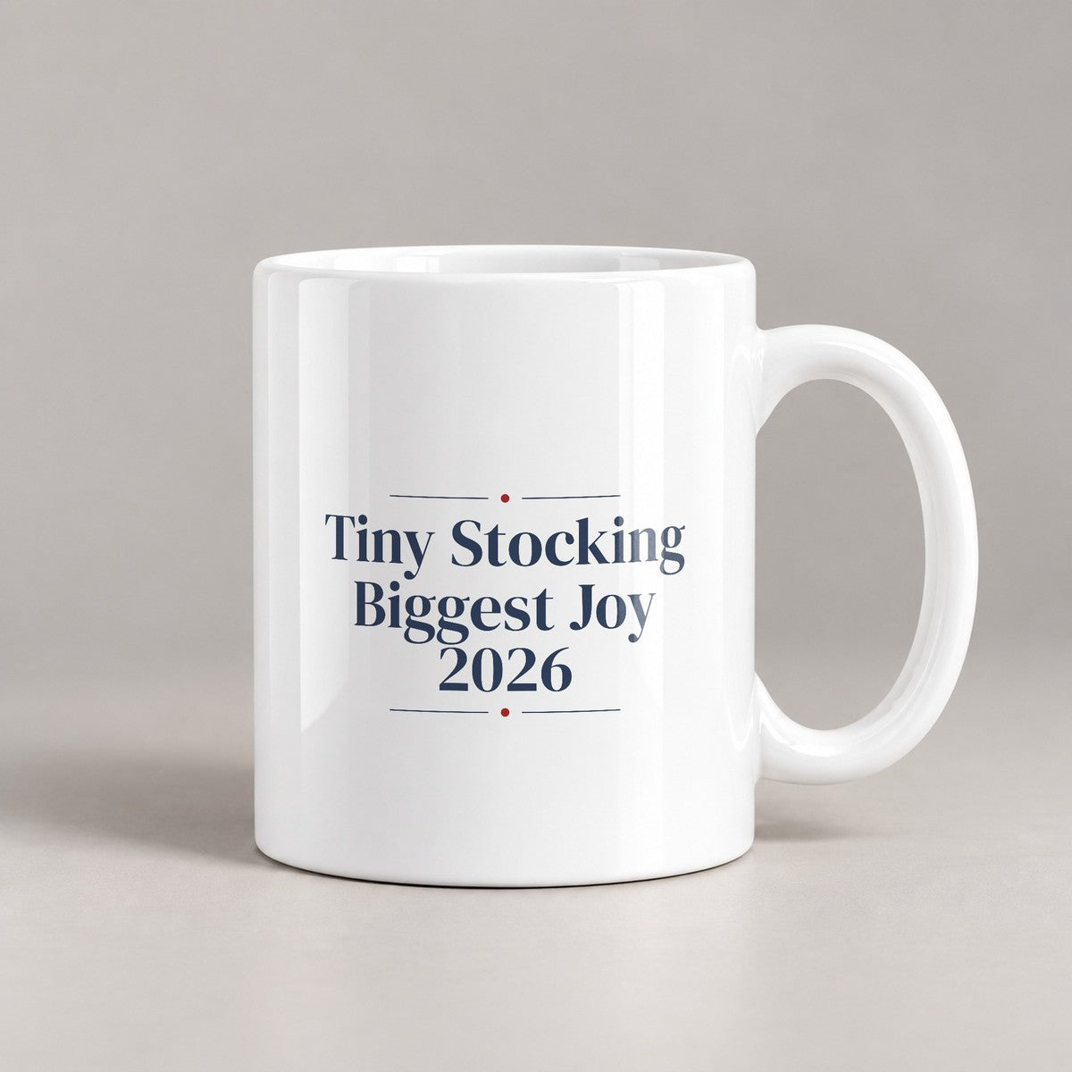 Baby's First Christmas Coffee Mug Tiny Stocking Biggest Joy 2026 - photo 3