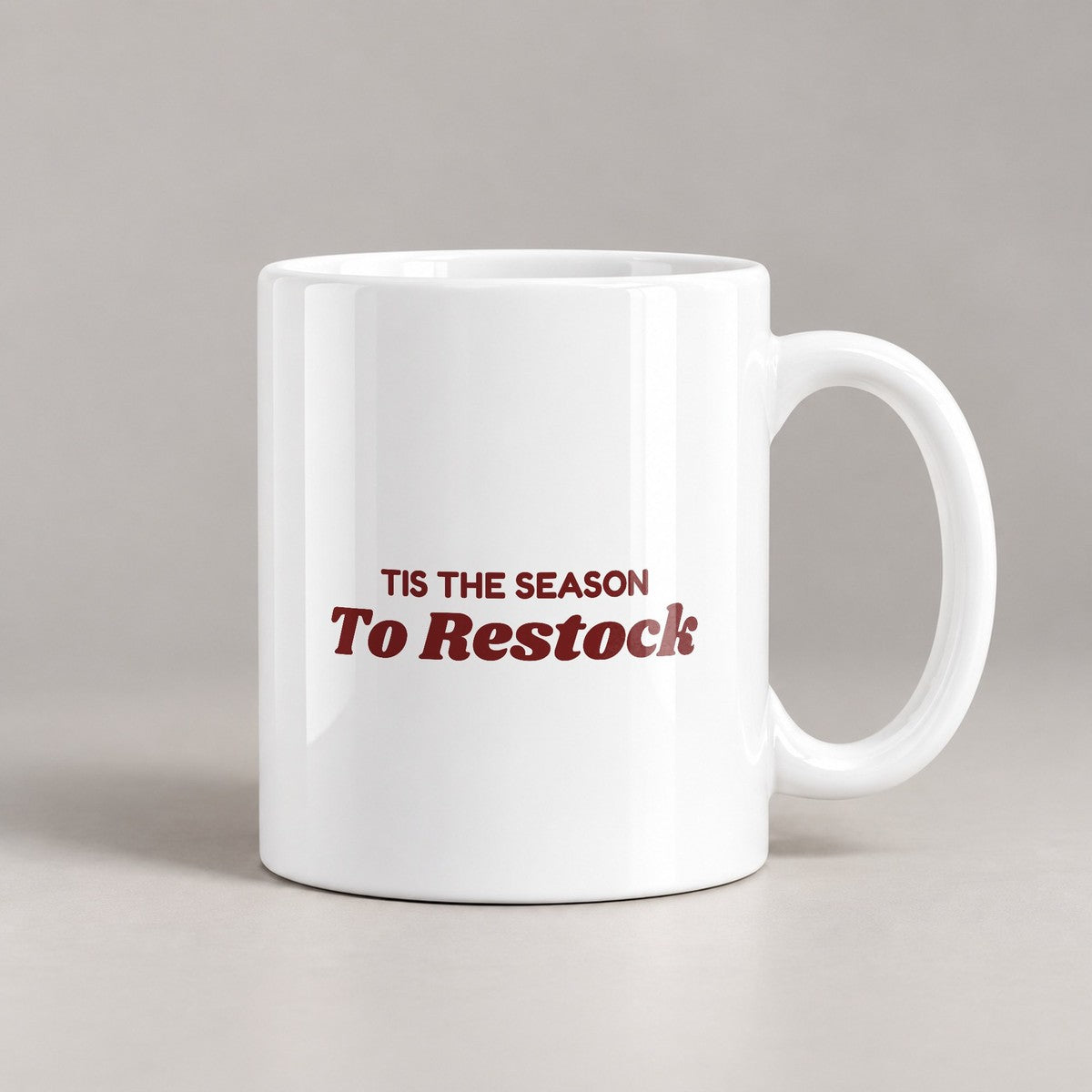 Funny Retail Christmas Coffee Mug Tis The Season To Restock - photo 3