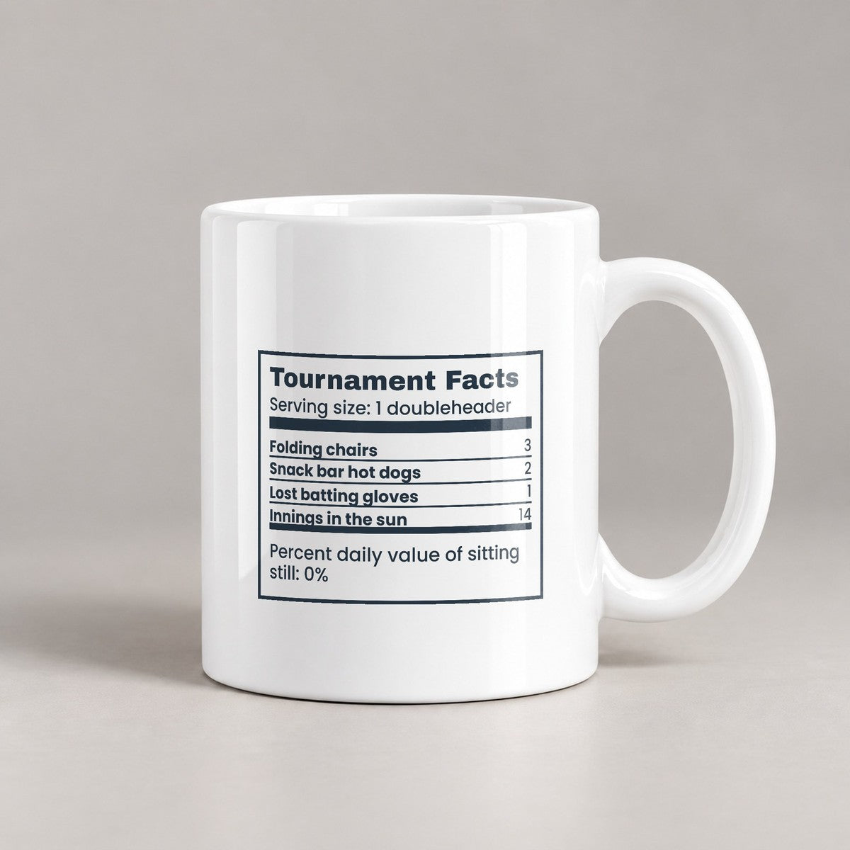 Funny Baseball Mom Coffee Mug Tournament Facts Label For Ball Moms - photo 3