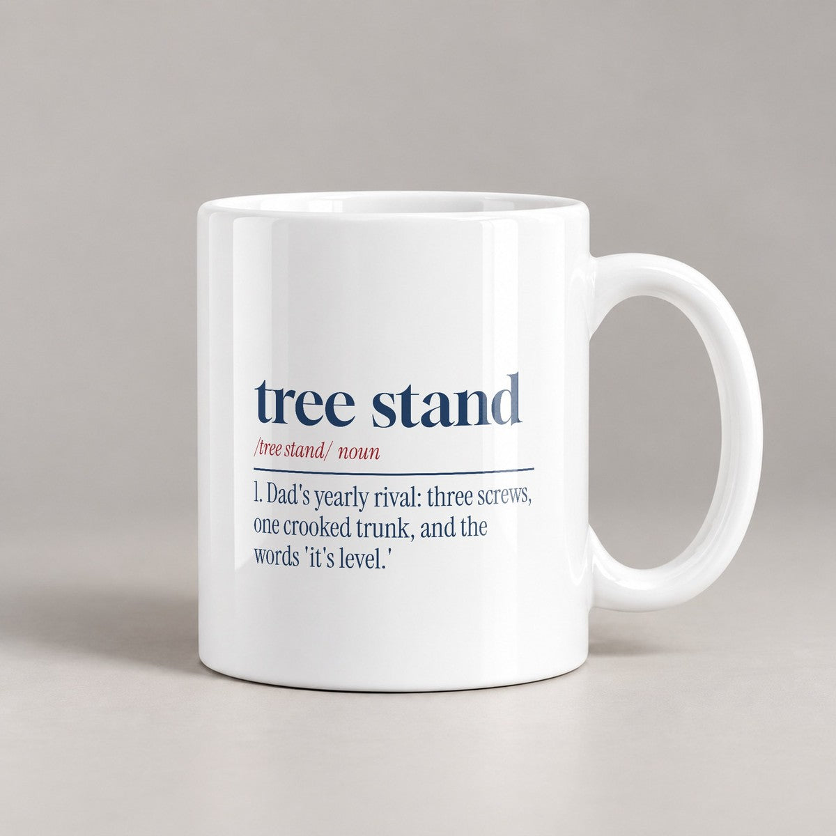 Funny Christmas Coffee Mug Tree Stand Definition Dad's Yearly Rival - photo 2