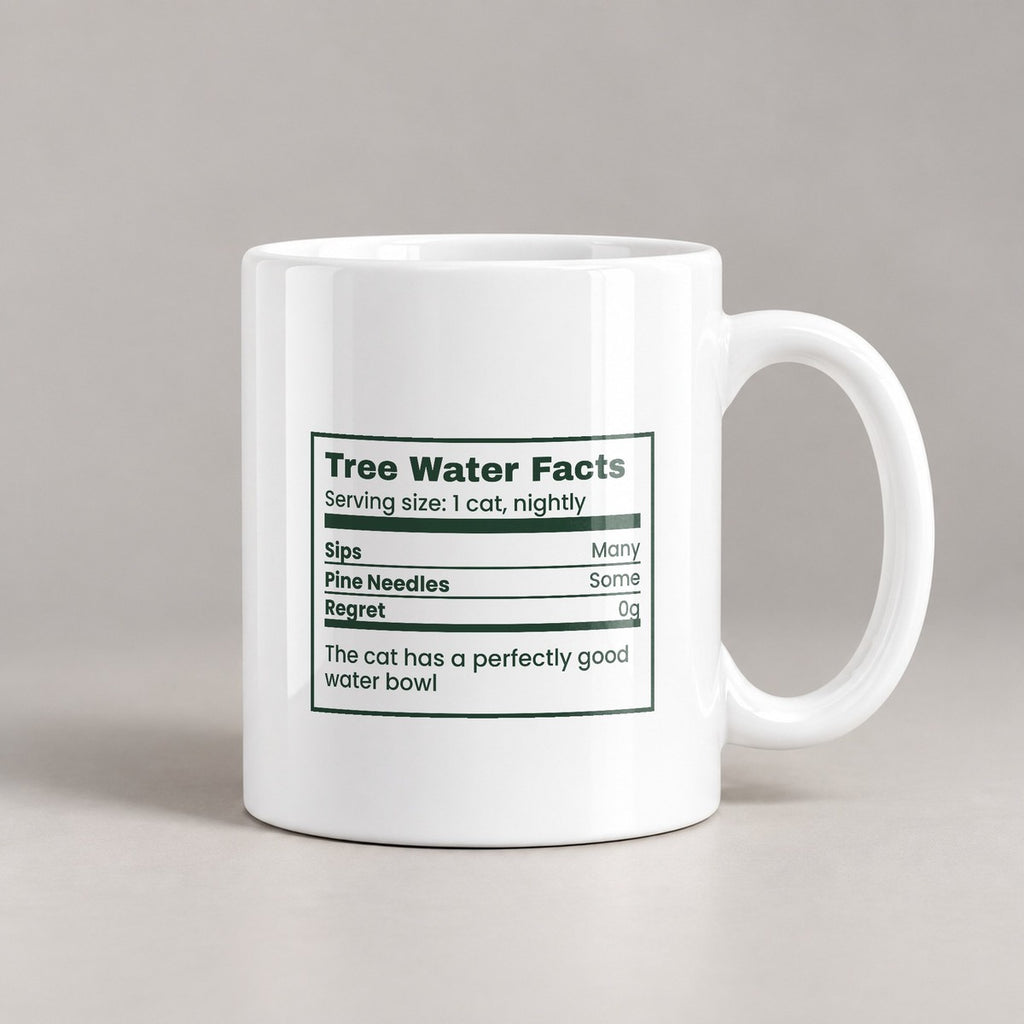 Funny Christmas Cat Coffee Mug Tree Water Facts For Cat Owners - photo 2