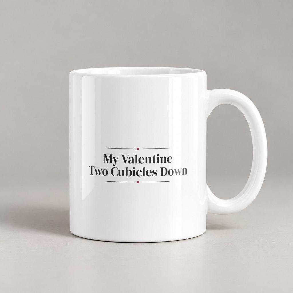Funny Office Crush Coffee Mug My Crush Two Cubicles Down - photo 1
