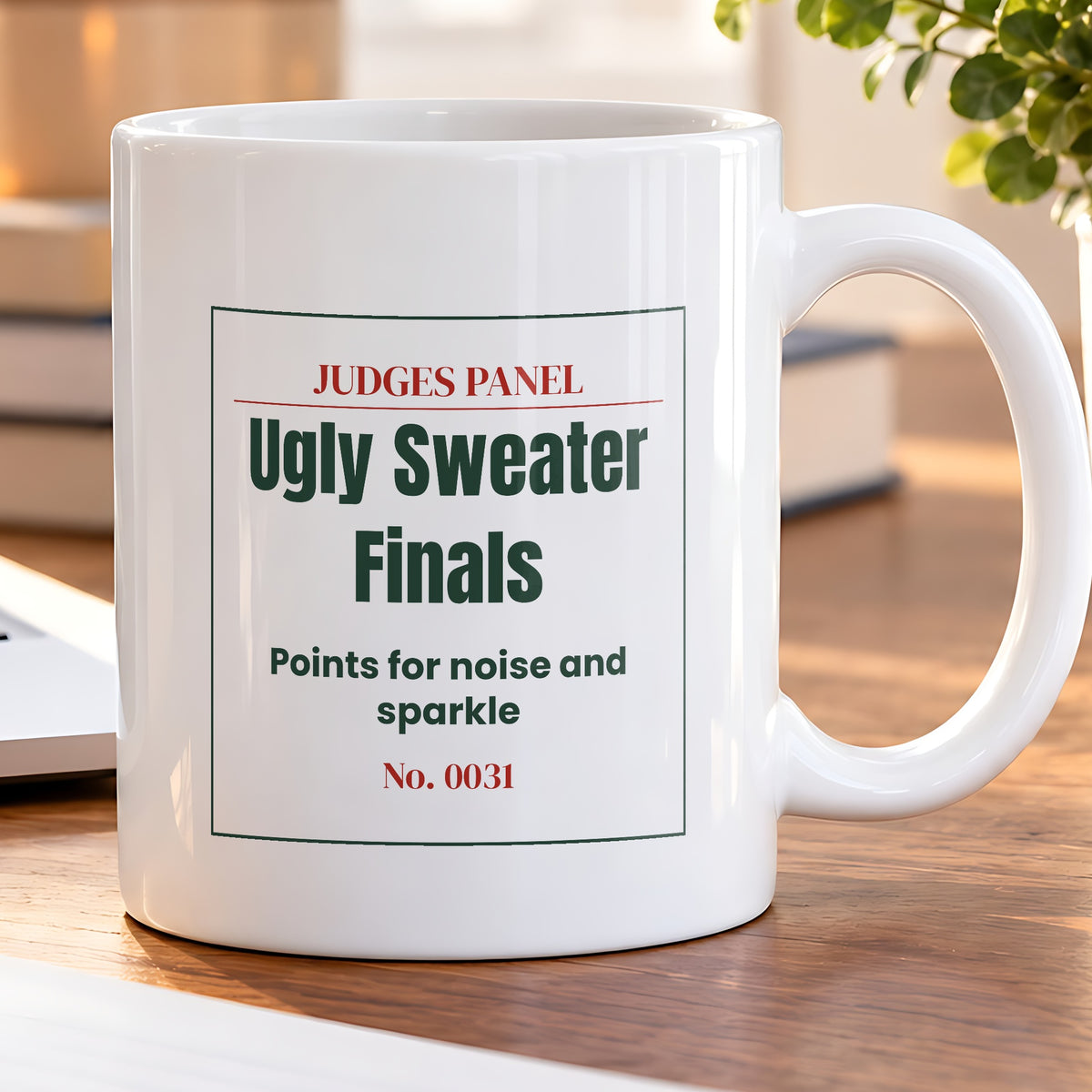 Funny Ugly Sweater Party Coffee Mug Finals Ticket For Contest Judges - photo 5