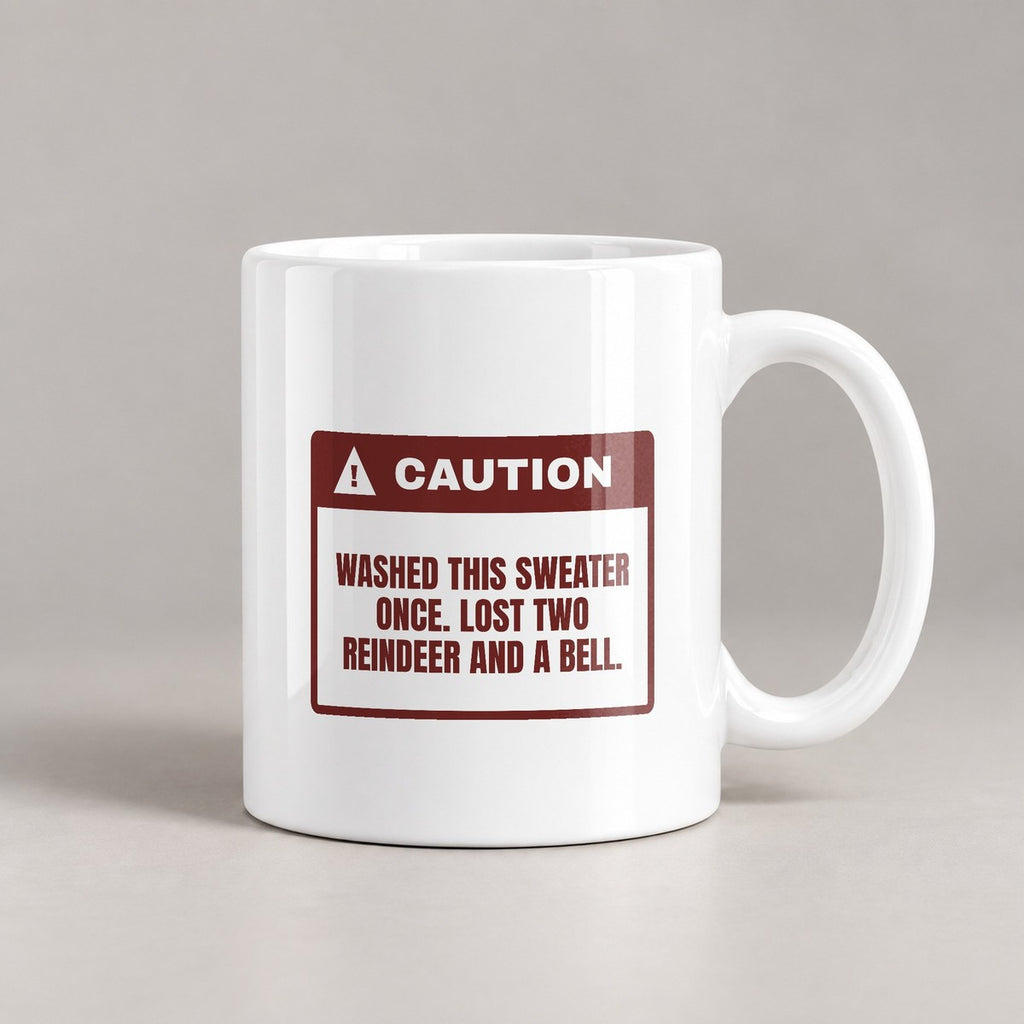 Funny Ugly Sweater Party Coffee Mug Lost Two Reindeer - photo 3