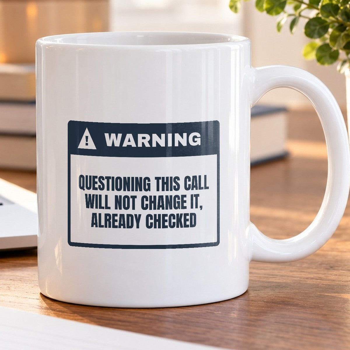 Umpire Warning Label Coffee Mug For Softball - photo 5