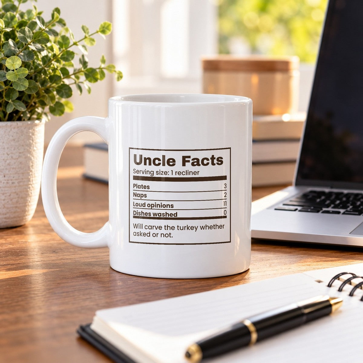Funny Thanksgiving Coffee Mug Uncle Facts Loud Opinions 11 For Uncle - photo 4