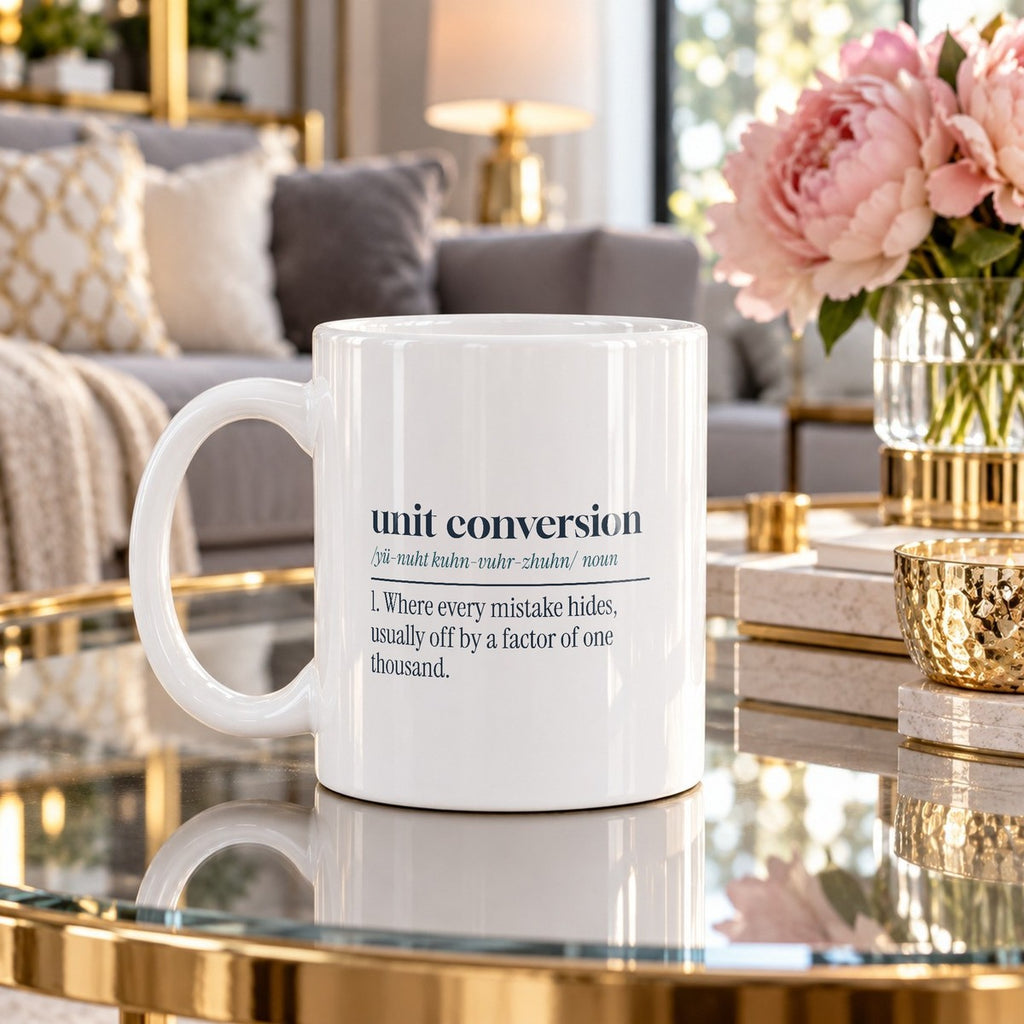 Funny Science Coffee Mug Unit Conversion Definition For Science Lovers - photo 4