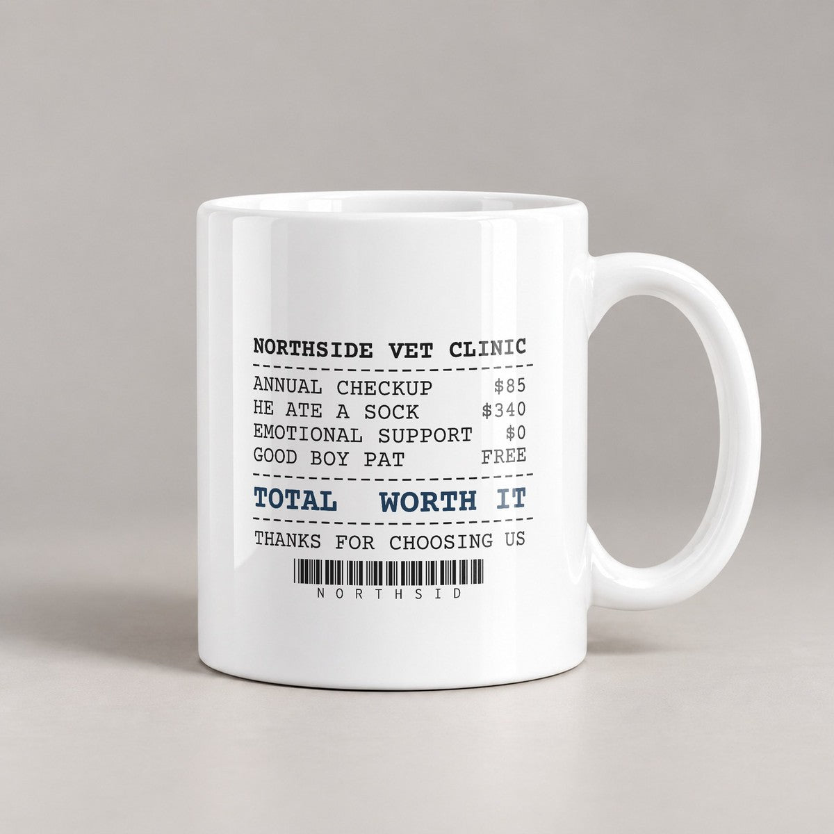 Dog Dad Coffee Mug Vet Bill Total Worth It - photo 3