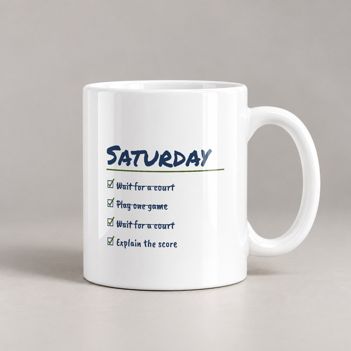 Funny Pickleball Coffee Mug Wait For A Court Play One Game - photo 2