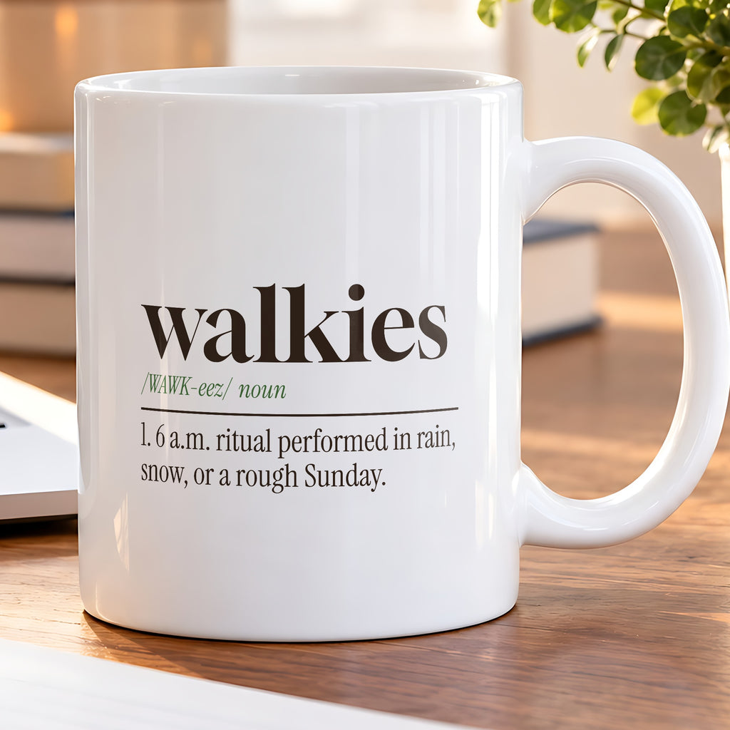 Funny Dog Walk Coffee Mug Walkies Definition For Dog Dads - photo 5