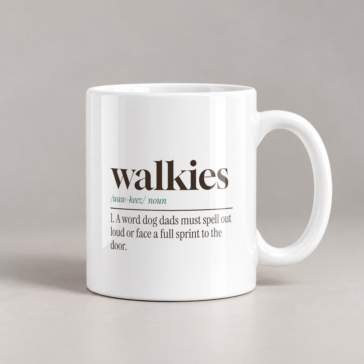 Funny Dog Dad Coffee Mug Walkies Dictionary Definition - photo 3