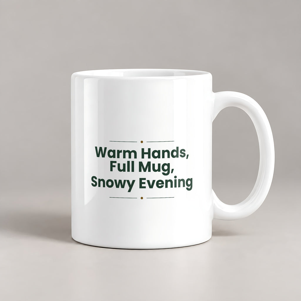 Christmas Hot Cocoa Coffee Mug Warm Hands Full Mug Snowy Evening - photo 3