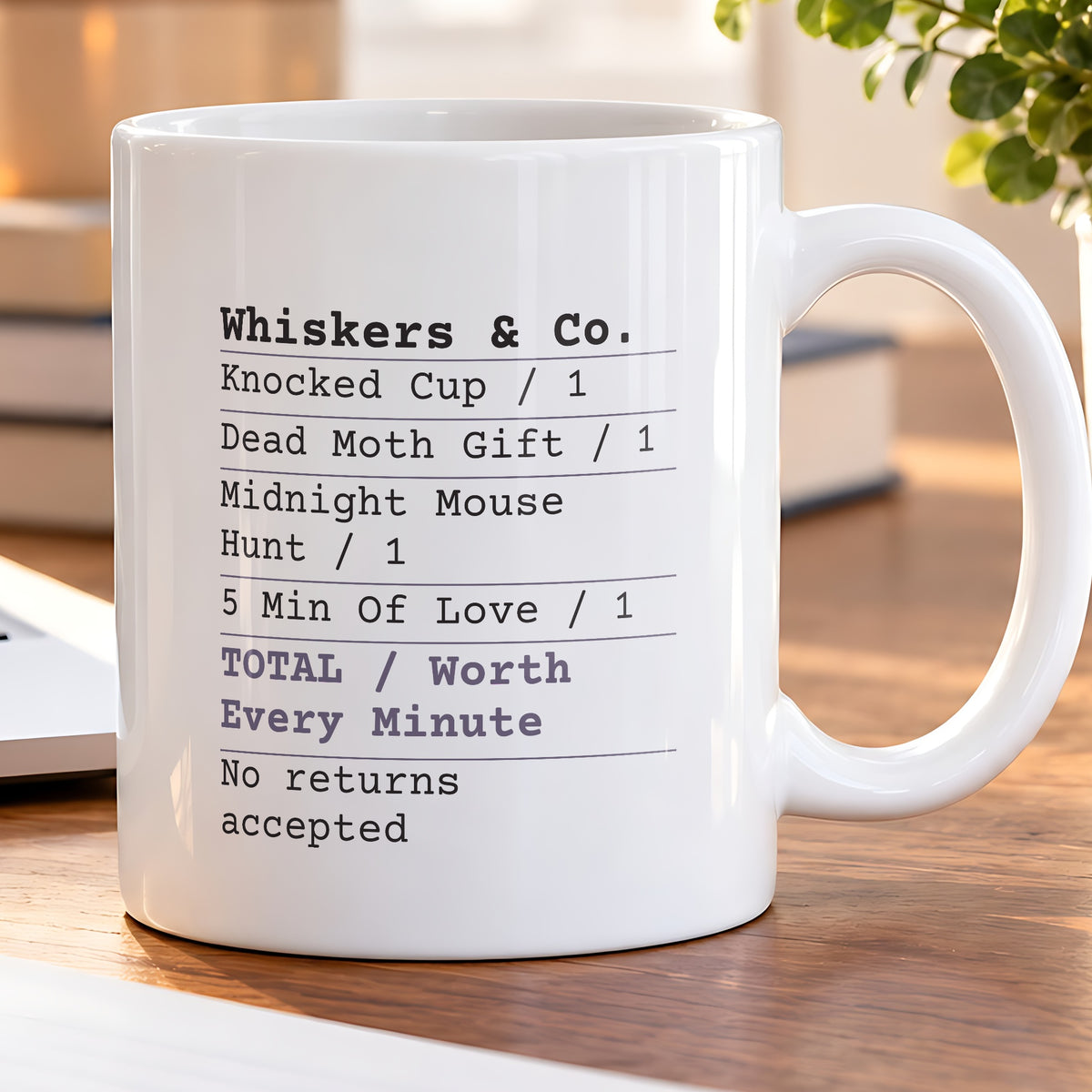 Funny Cat Coffee Mug Love Receipt Worth Every Minute For Cat Lovers - photo 5