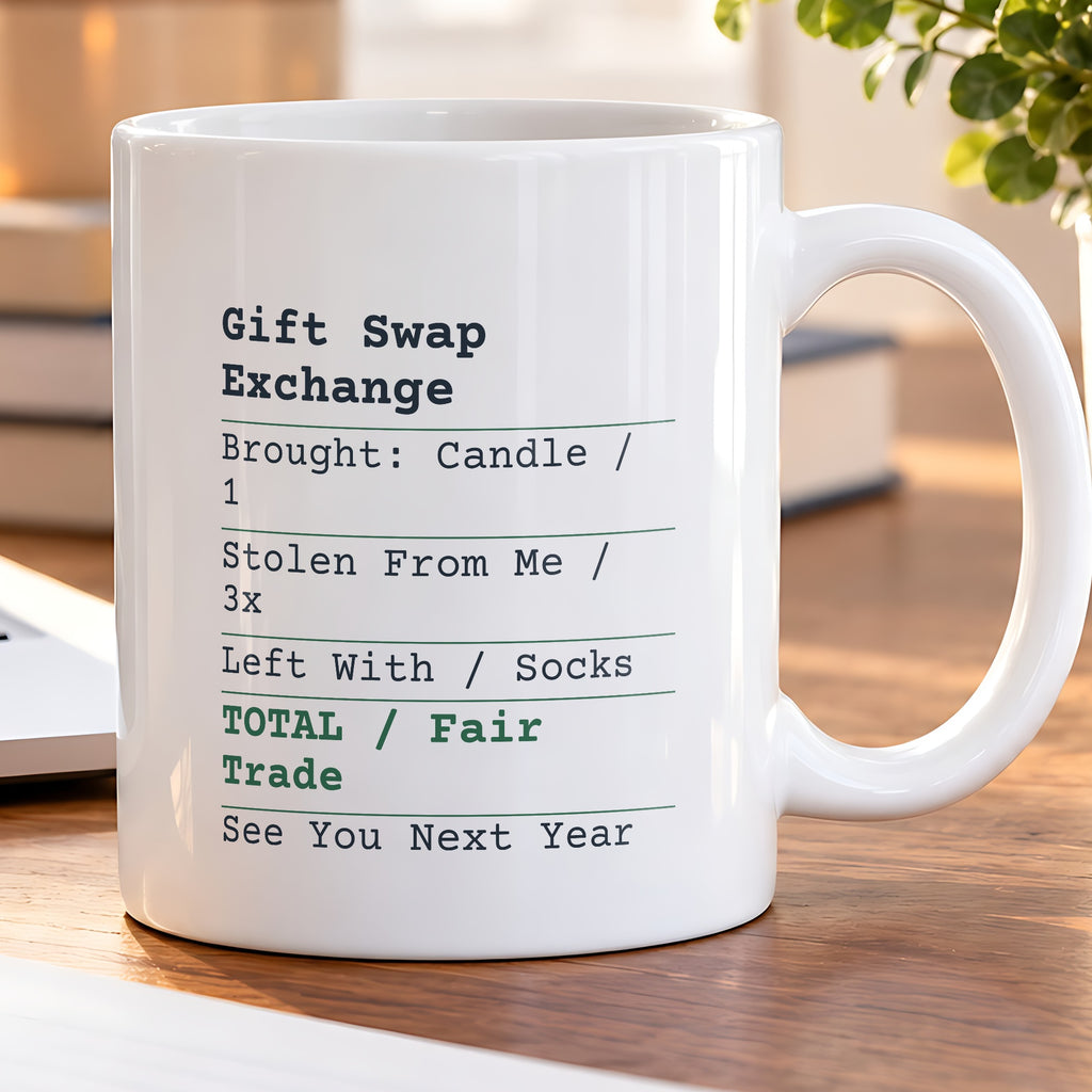 Funny White Elephant Coffee Mug Stolen From Me 3x Left With Socks - photo 5