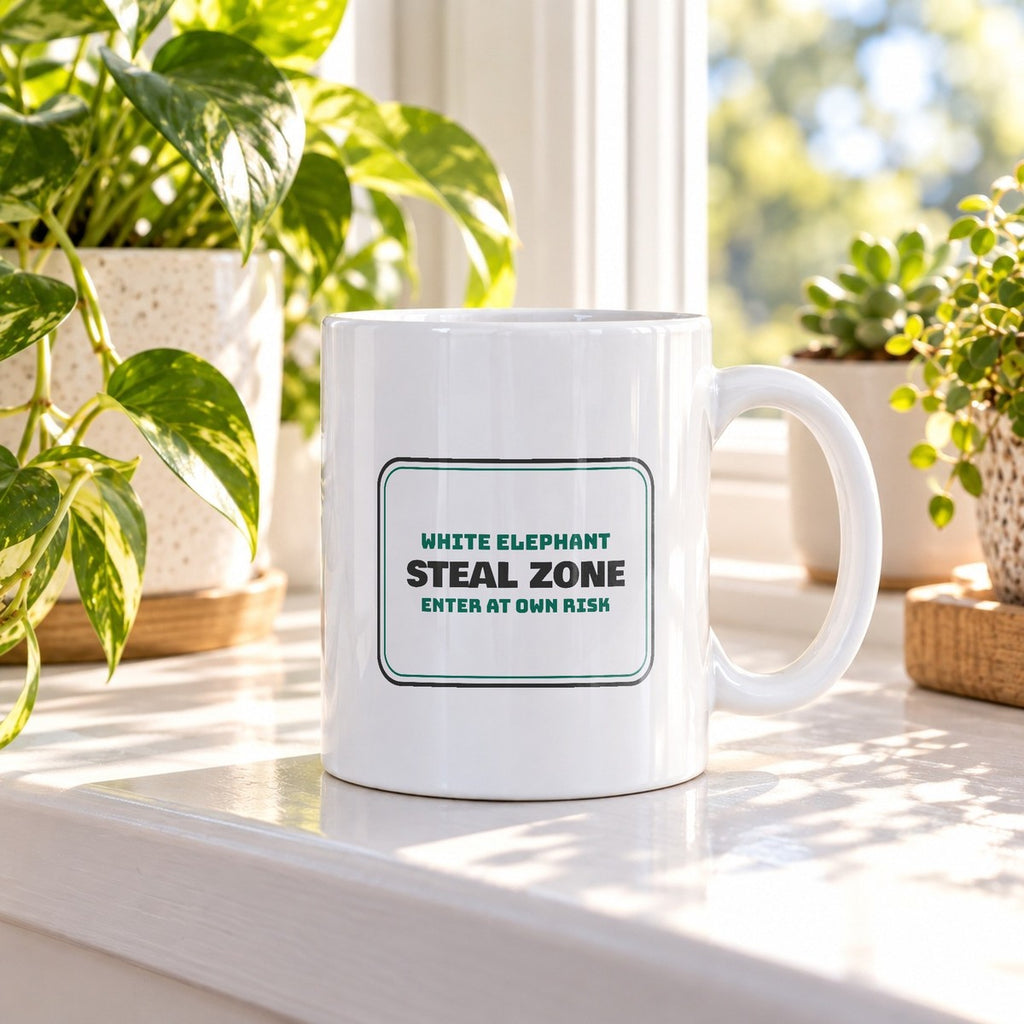 White Elephant Steal Zone Coffee Mug For Party - photo 2