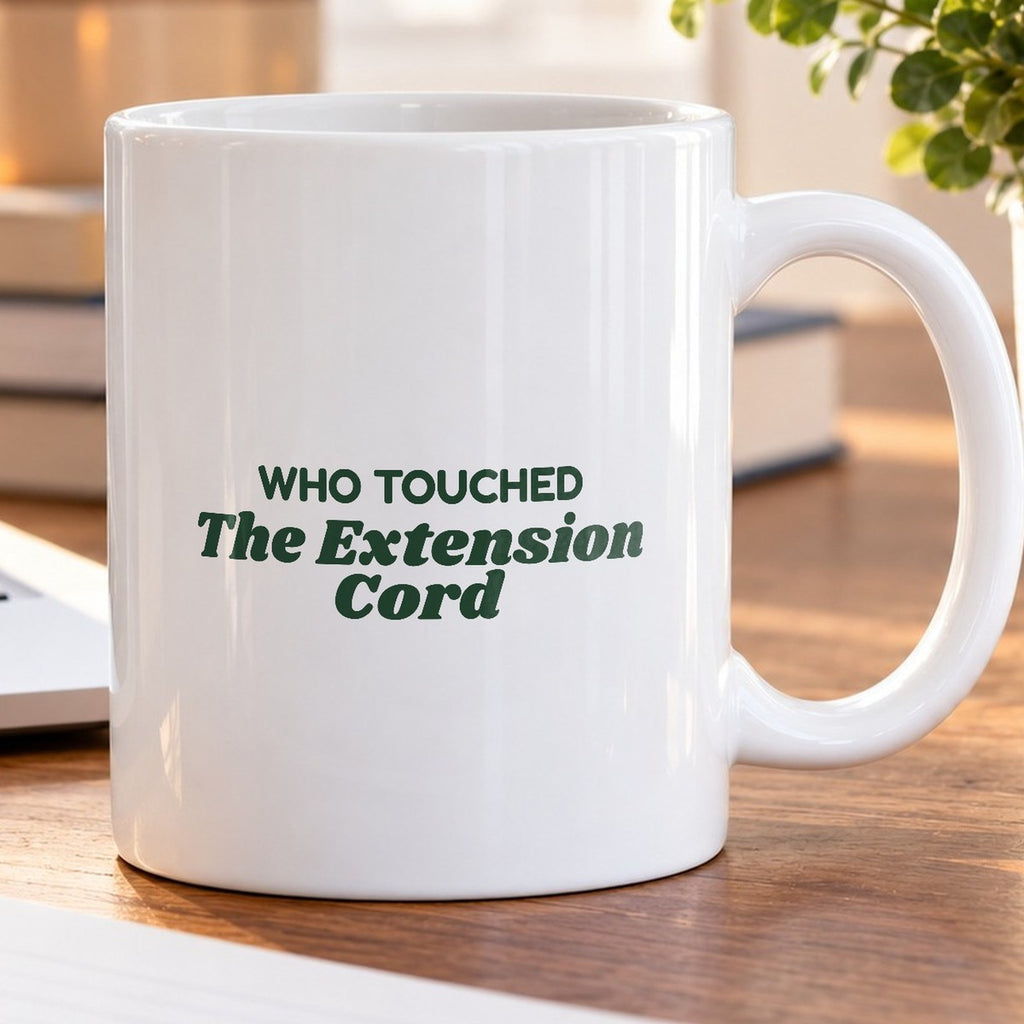 Funny Christmas Dad Coffee Mug Who Touched The Extension Cord - photo 5