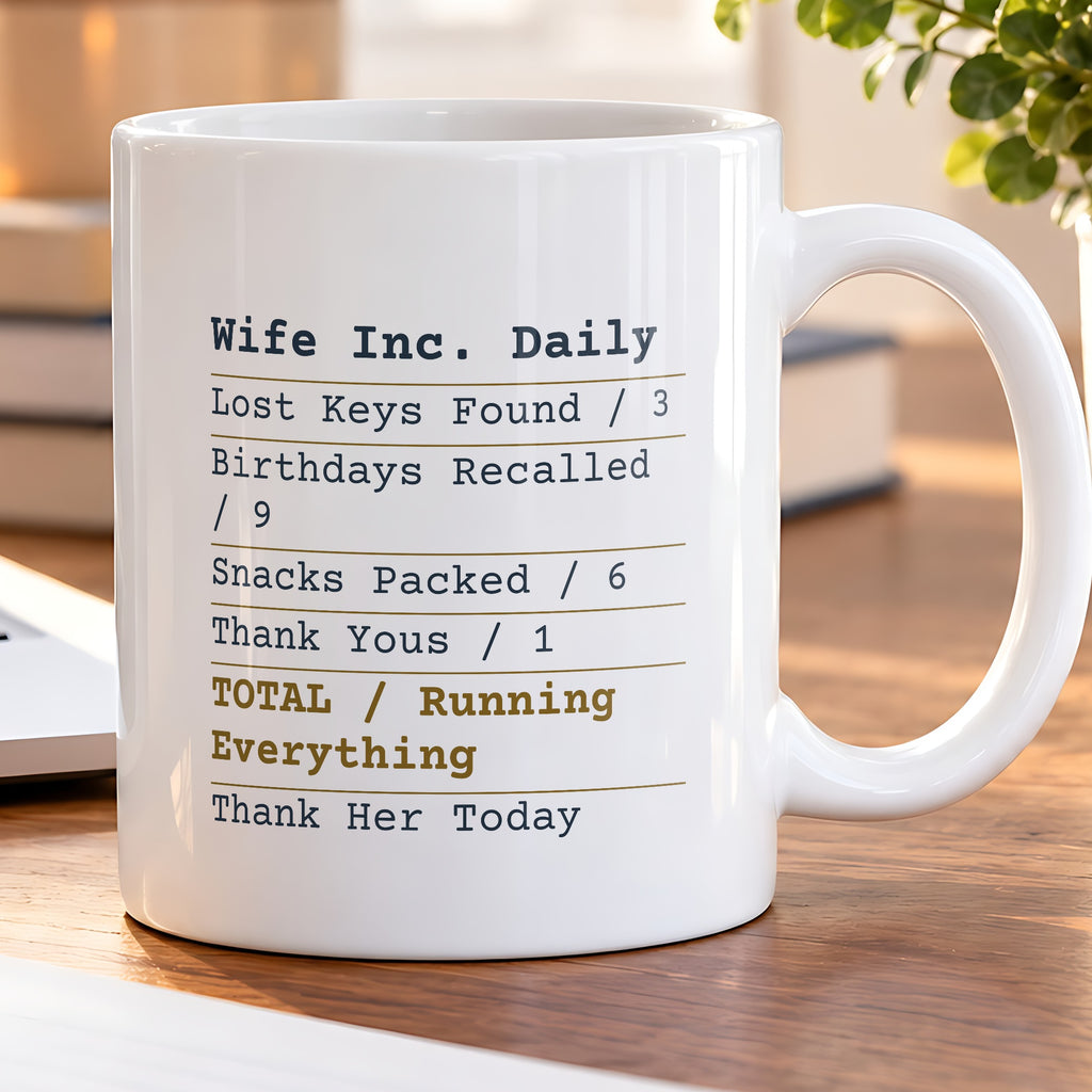 Funny Wife Coffee Mug Wife Receipt Running Everything - photo 5