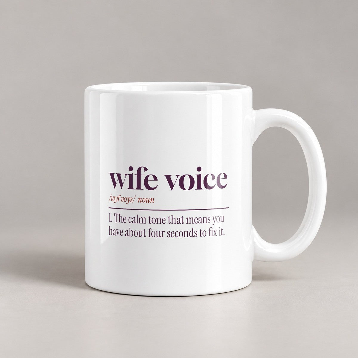 Funny Wife Coffee Mug Wife Voice Dictionary Definition - photo 3