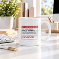 Funny Bowling Coffee Mug Ball Towel Prescription For Bowlers - photo 1