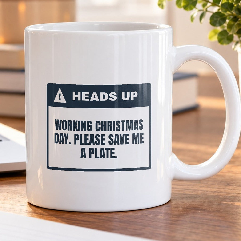 Funny Christmas Nurse Coffee Mug Working Christmas Day Save Me A Plate - photo 5