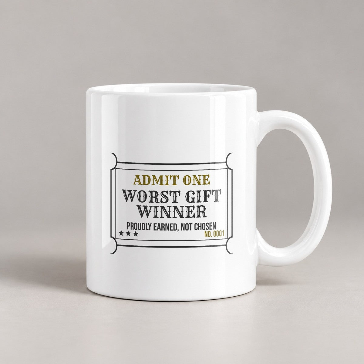 Worst Gift Winner Coffee Mug Proudly Earned - photo 2