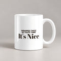Funny White Elephant Coffee Mug Wrapped Twice So You'd Think Its Nice - photo 1