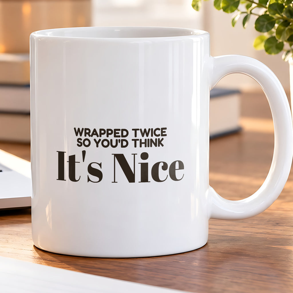 Funny White Elephant Coffee Mug Wrapped Twice So You'd Think Its Nice - photo 5
